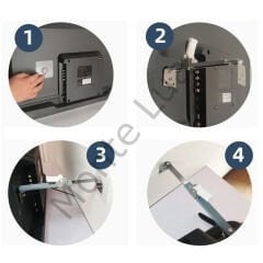 Tv Düşme Engelleyici - Masaüstü Tv Tutucu, Dolap ve Pencerelere Uyumludur