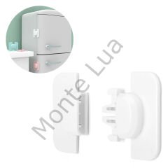 Geçmeli Tip Buzdolabı ve Dolap İçin Çocuk Güvenlik Kilidi Yapışkanlı, Karma Renk