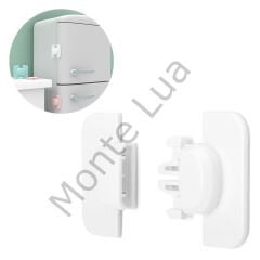 Geçmeli Tip Buzdolabı ve Dolap İçin Çocuk Güvenlik Kilidi Yapışkanlı, Karma Renk