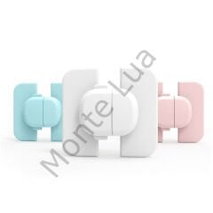 Geçmeli Tip Buzdolabı ve Dolap İçin Çocuk Güvenlik Kilidi Yapışkanlı, Karma Renk