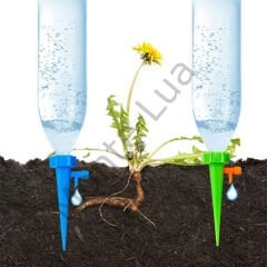 Çiçek Sulama Damlama Sistemi, (10’lu Paket), Sadece Gazlı İçecek Şişeleri ile Uyumludur,