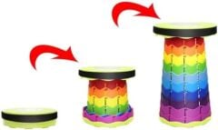 Taşınabilir katlanabilir tabure, bahçe mobilyaları için, banyo, hafif katlanır tabure, balıkçılık, okul, konser, kamp, yürüyüş için uygundur, Çok Amaçlı Katlanır Tabure,