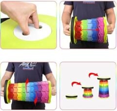 Taşınabilir katlanabilir tabure, bahçe mobilyaları için, banyo, hafif katlanır tabure, balıkçılık, okul, konser, kamp, yürüyüş için uygundur, Çok Amaçlı Katlanır Tabure,