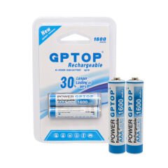 Ni-MH, 1.2V 1600mAh, AAA Şarj Edilebilir, Şarjlı İnce Kalem Pil, (2'li Paket)