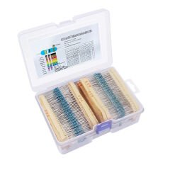 1/4W 1 Ohm - 10 Mega Ohm Arası 130 Çeşit 2600 Parça Direnç Seti