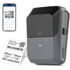Çok Amaçlı Bluetooth Destekli Taşınabilir Akıllı Termal Etiket Yazıcısı