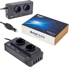 12 Volt 200 Watt, 4 Usb, 2 Priz, Dijital, Çakmaktan Power İnverter,