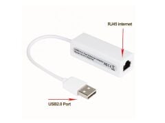 Kablolu Usb To Ethernet Çevirici, 2.0, Kurulum gerektirmez